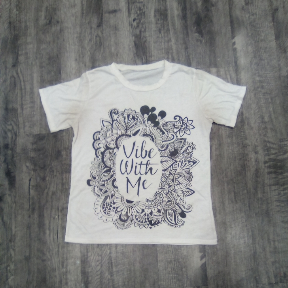 Vibe With Me White T-Shirt